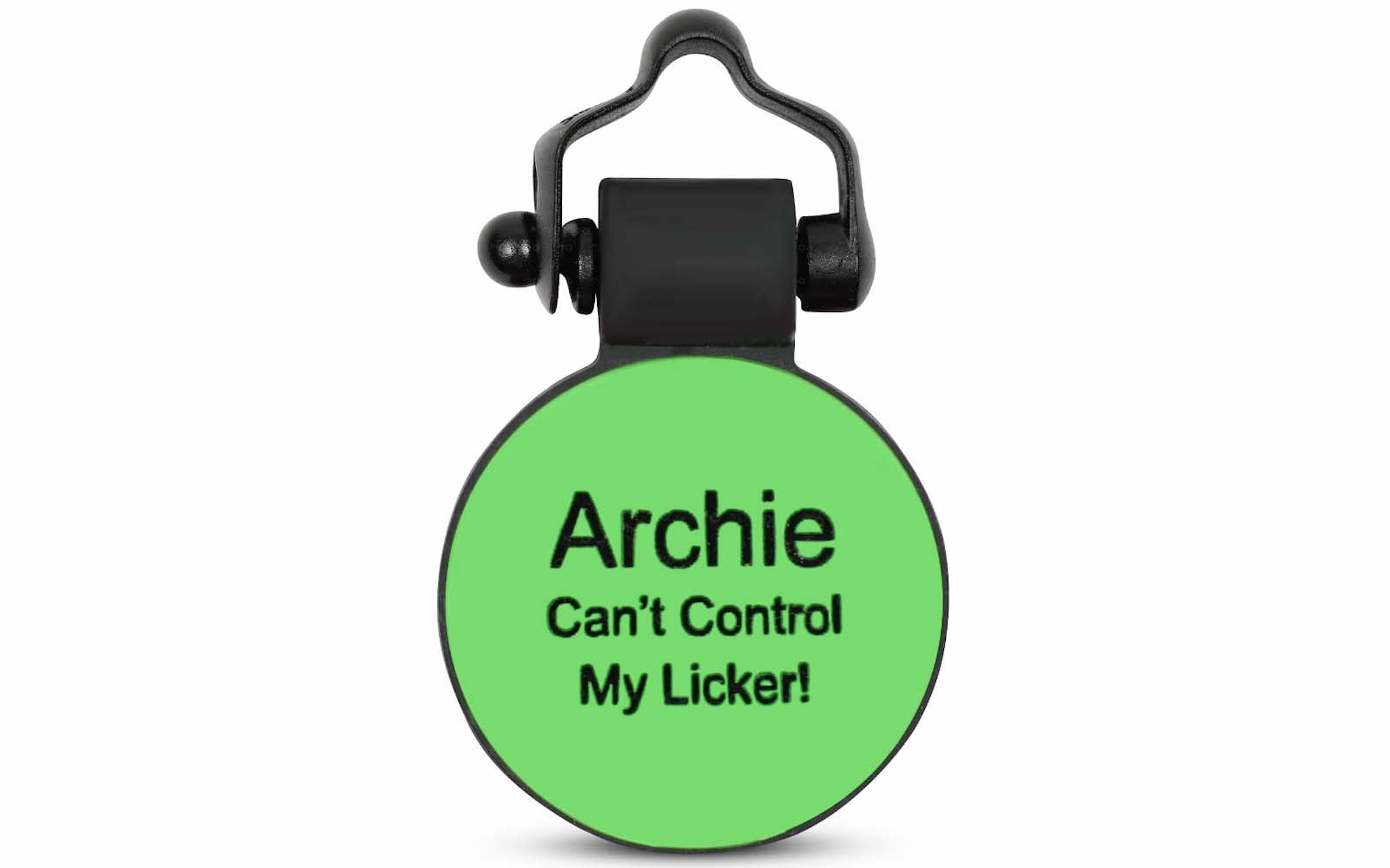 SiliDog 100% Silicone Pet Tags Green Circle