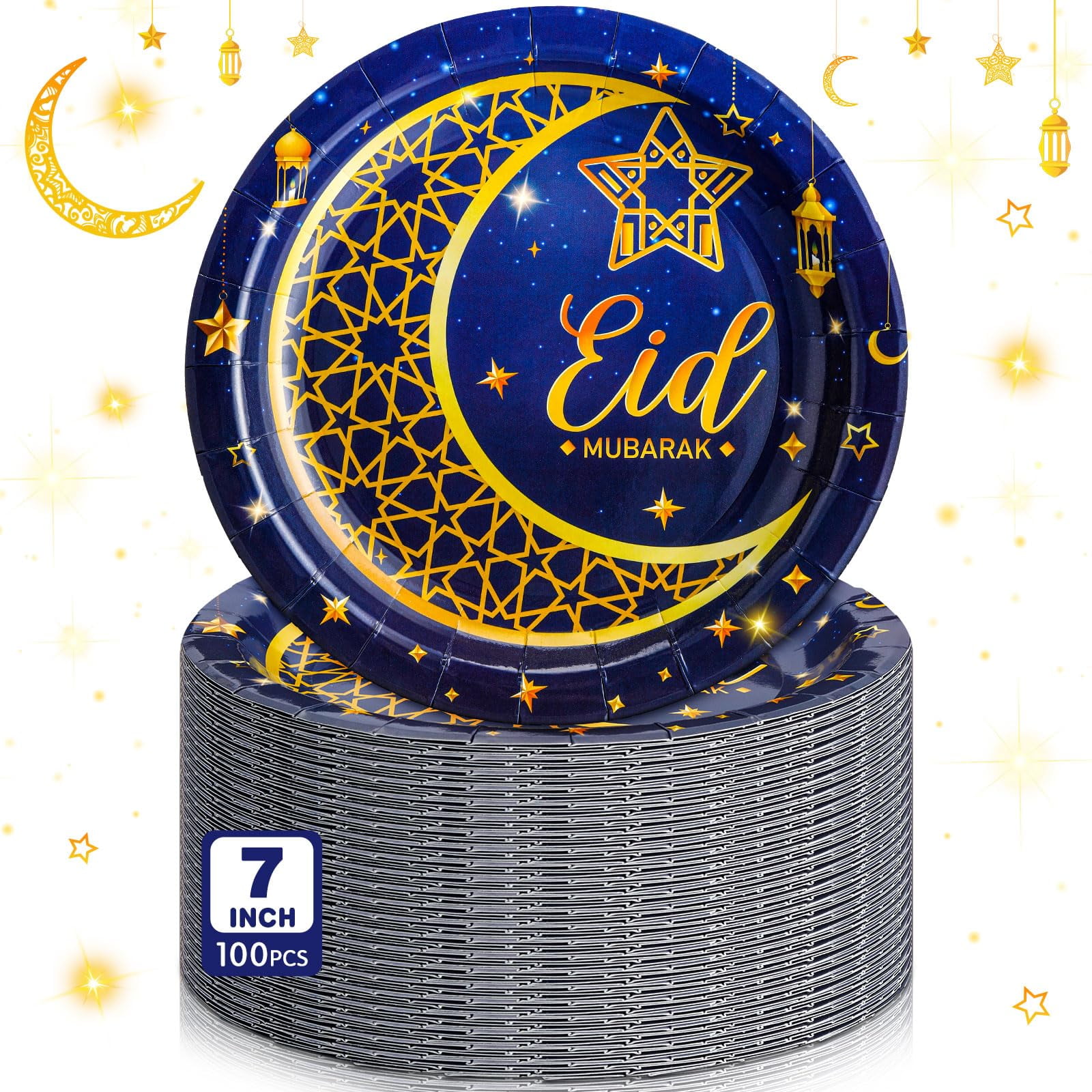 SiliFine 100 Pcs Eid KEF16 Al Adha Islamic Ramadan Party Decorations ...