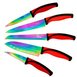 Set de cuchillos de acero inoxidable NeverDull - Ninja Premium K62014 –  Ninja México
