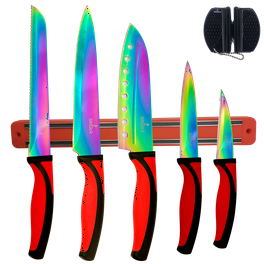 Rada Cutlery Regular Paring Knives, Serrated, Black Handle - Azure Standard