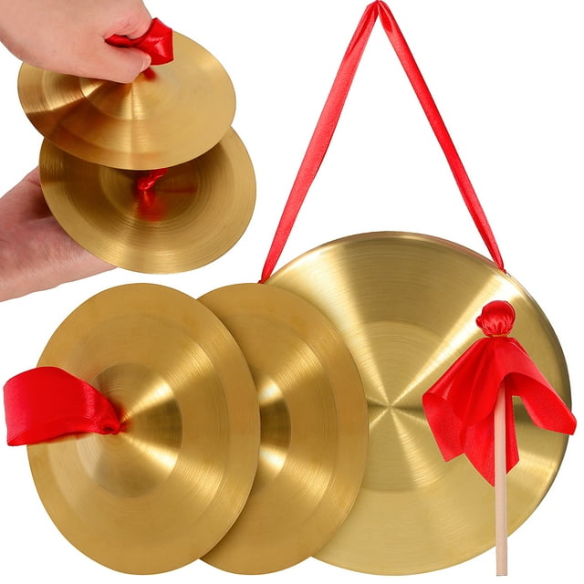 Siliaire 1 Set Hand Gong Copper Cymbal Chinese Gong Opera Gong Loud ...