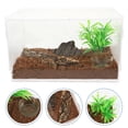 thumbnail image 1 of QIFULL Acrylic Reptile Terrarium Cage Clear Enclosure with Ventilation Holes for Lizards Spiders and Small Pets, 1 of 8