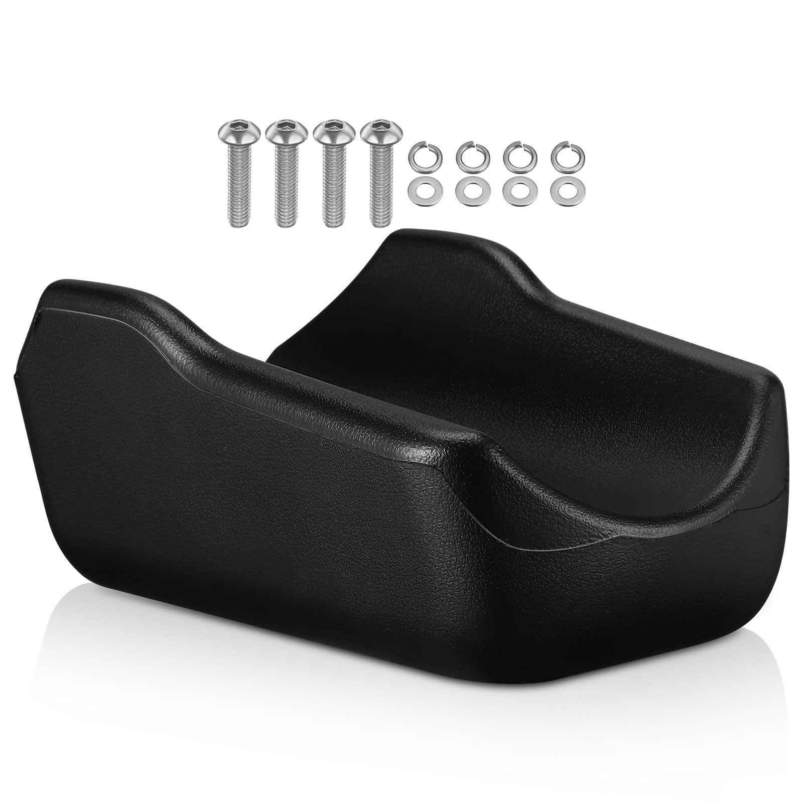 QIFULL Upright Walker Forearm Pads Armrest Cushion Black Pu 1 Set