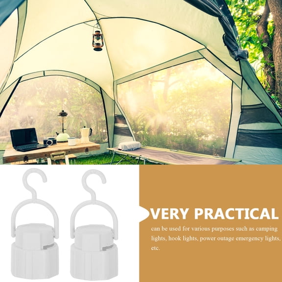 QIFULL 10Pcs White Lamp Bulb Socket Holder Screw in Hook Light Adapter Portable for Home Emergency