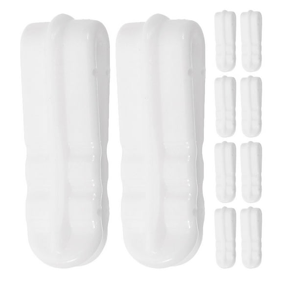 QIFULL 10Pcs Bag Sealer Clip White Easy to Use for Vacuum Compression and Food Fresh Keeping