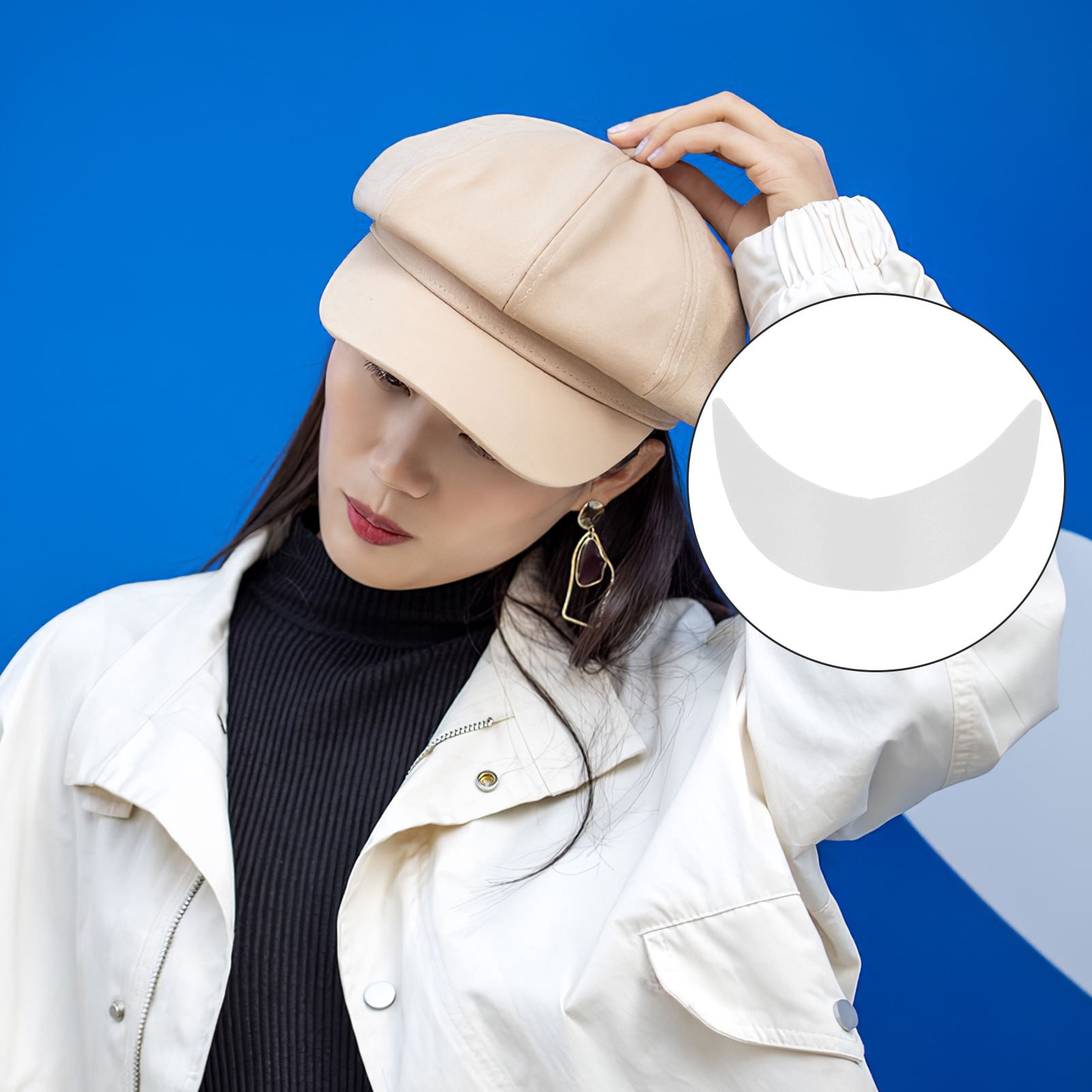 Siliaire 10Pcs Peaked Cap Brim Hat Insert for Flat Hat Support and Cap ...