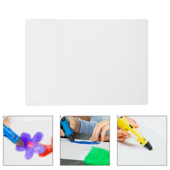 Siliaire 10Pcs Rectangular Stencil Sheets for 3D Printing Pen Art Projects Clear Design PVC