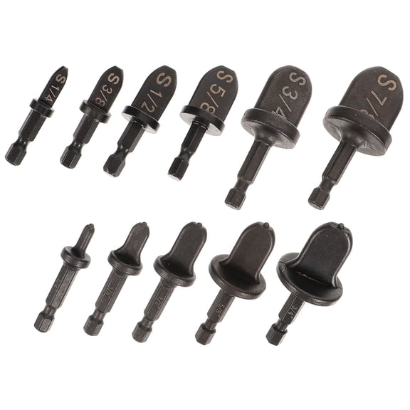 QIFULL 1Set Black Metal Swaging Tool Air Conditioner Tube Expander with Hexagonal Handle