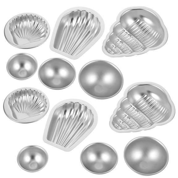 QIFULL 12Pcs Aluminum Alloy Bath Salt Ball Mold for Efficient DIY Soap and Bath Ball Craft
