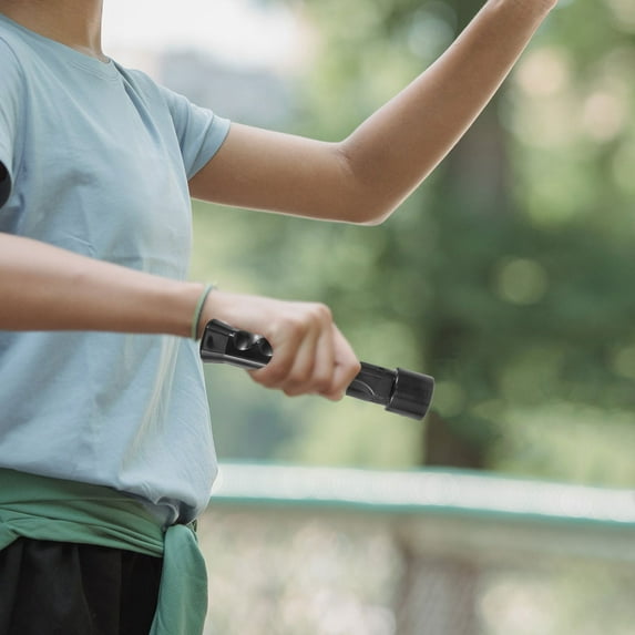QIFULL Badminton Swing Trainer Black with Grip Aid Designed for Beginners and Advanced Skill Development