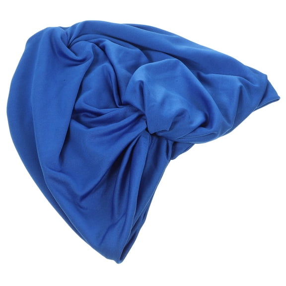 QIFULL Pool Hats for Woman Swimming Cap Blue Nylon UV Protection Travel Hot Spring 1Pcs