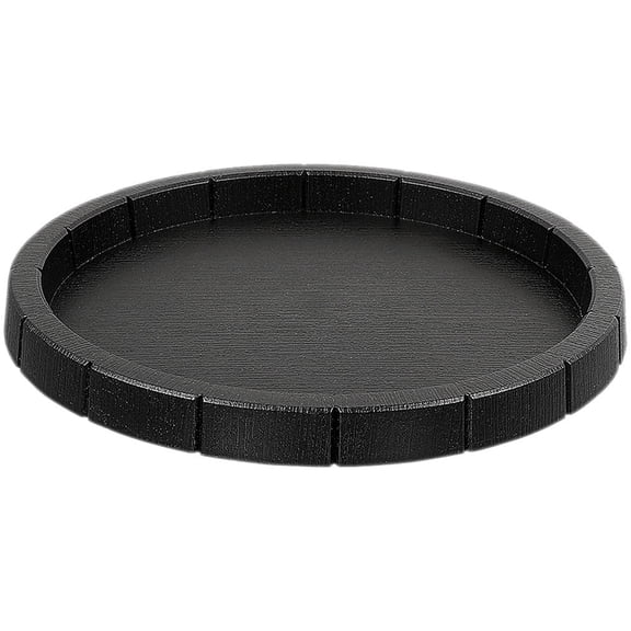 QIFULL Compact Plastic Reptile Feeding Bowl Black Suitable for Worms and Water