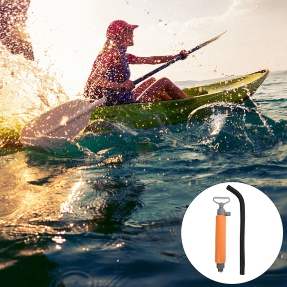 QIFULL Lightweight Manual Bilge Pump for Boat Use Kayak Water Pump with Quick Water Intake