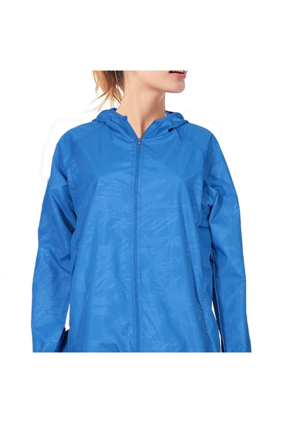 Breathable Waterproof Coat Women Blue 1Pack