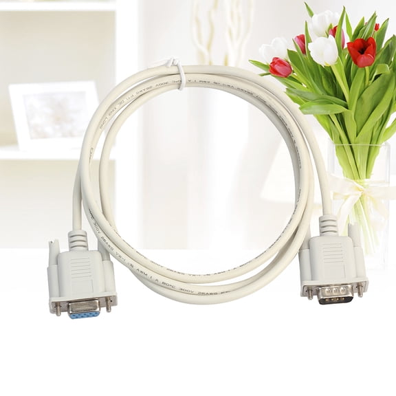 QIFULL cable for monitor Straight Connector White EMI Interference Prevention 1Pack