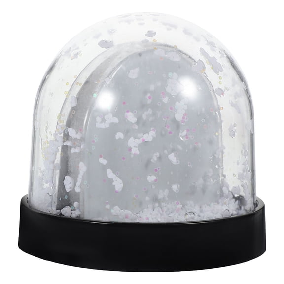 Siliaire 1Pcs Diy Snow Globes for Pictures Sublimation Technology Plastic Photo Frame Christmas Decor