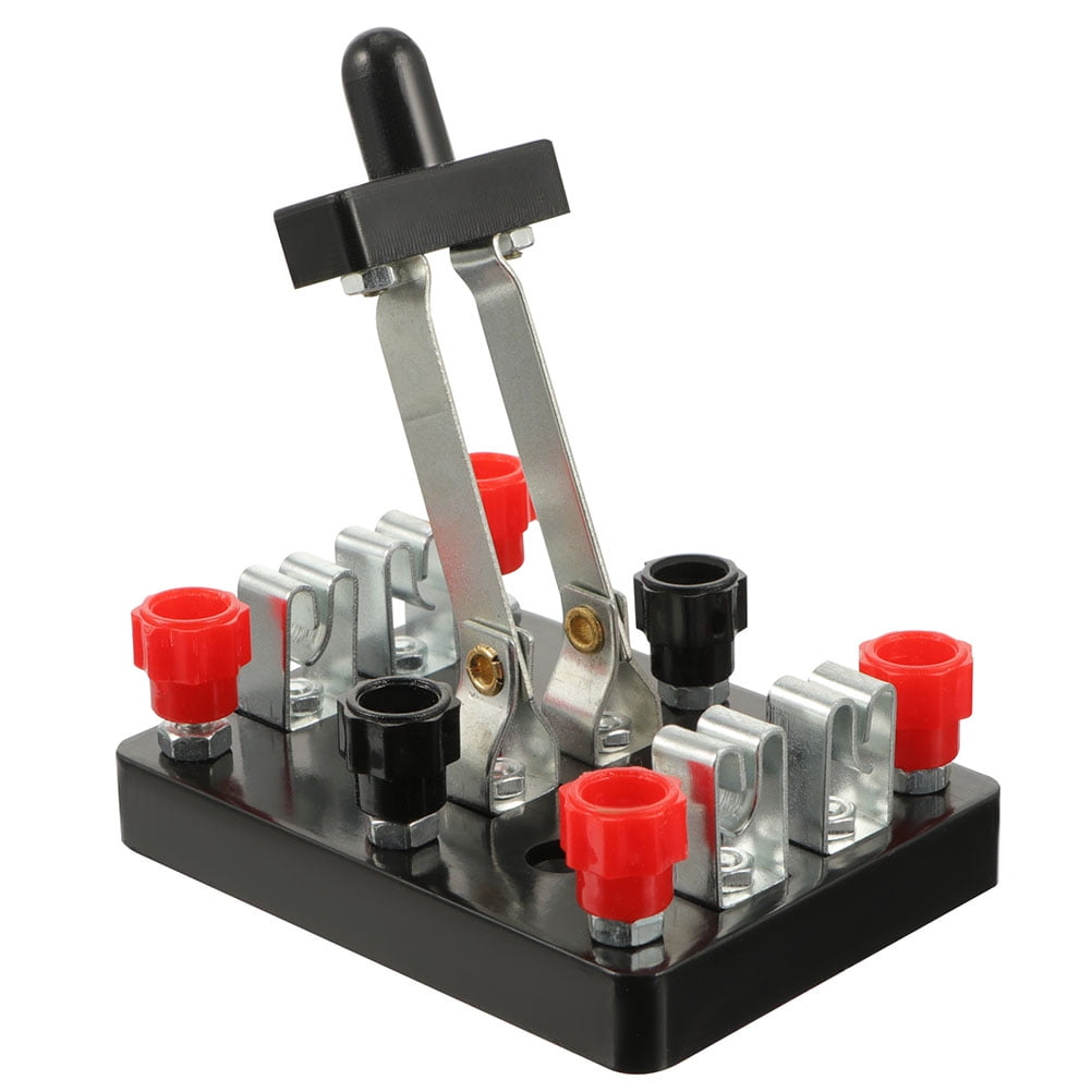 QIFULL Switch Double Pole Double Throw Black Plastic 1Pcs 3.93X2.16X0 ...
