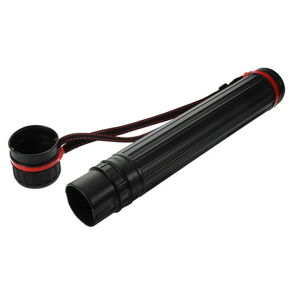 QIFULL Telescopic Black Drafting Tube for Safe Storage of Posters and Documents