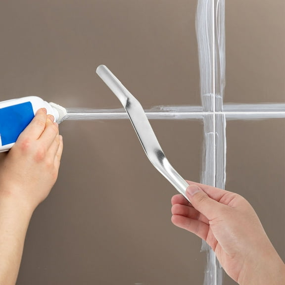 QIFULL Multiuse Brick Pointing Tool for Home Use with Brush Cleaner and Grout Spreader