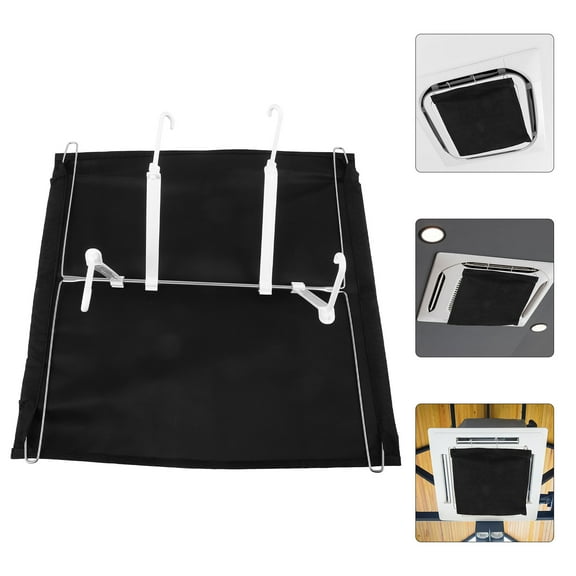 QIFULL Air Conditioner Deflector for Ceiling Vents Airflow Direction Vent Baffle for Home and Office