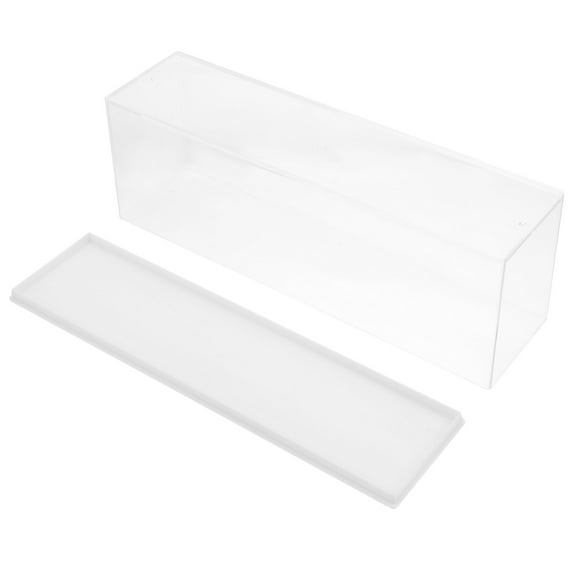 Siliaire 1Set Action Figure Storage Box for Collectibles and Toys with - Design 11.8x4.1x3.1in