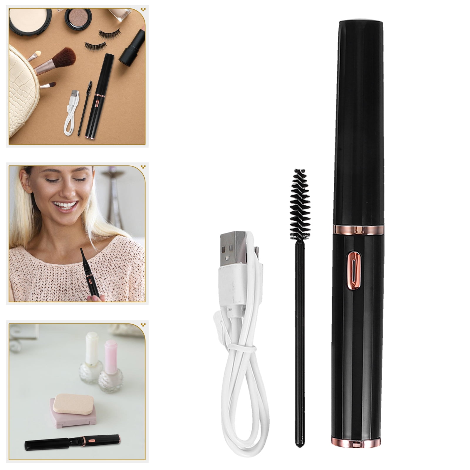 QIFULL 1 Set Heat Curl Lash Tool with Fast Preheating for Women Daily Makeup