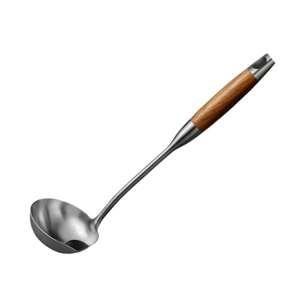 QIFULL 304 Stainless Steel Oil Filter Spoon for Kitchen Use Assorted Color Easy Clean Grease Separator 1pc