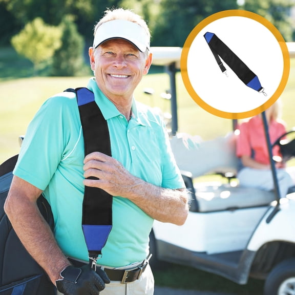 QIFULL Golf Bag Straps Swivel Ergonomic Design Thicken Padding Nylon Shoulder Carry for Golf Outdoor Activities 1Pcs