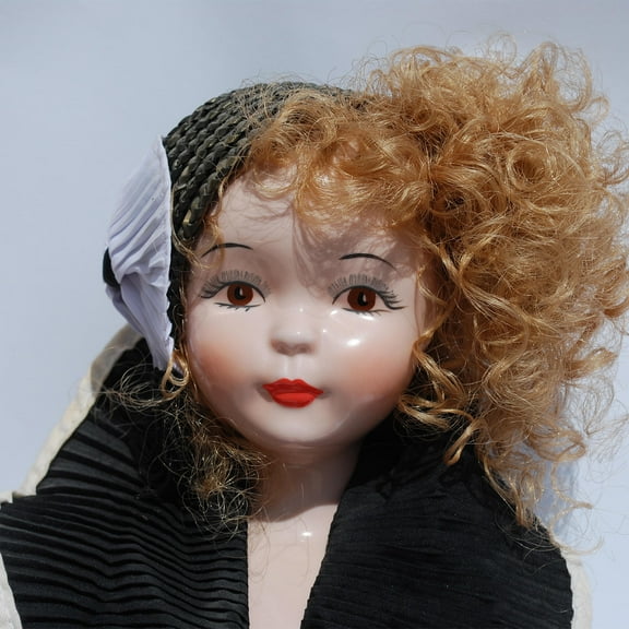 QIFULL 20Pcs False Lashes Doll Eyelashes Black Nylon Enhances Lifelike Appearance for Beginners