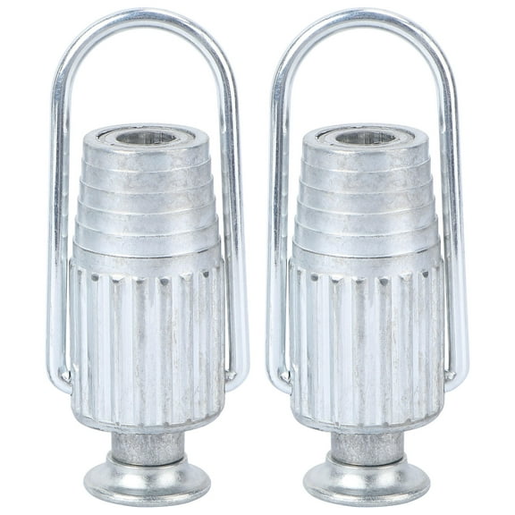 QIFULL 2pcs Clothesline Fasteners Aluminum Tightener Silver Household Supplies