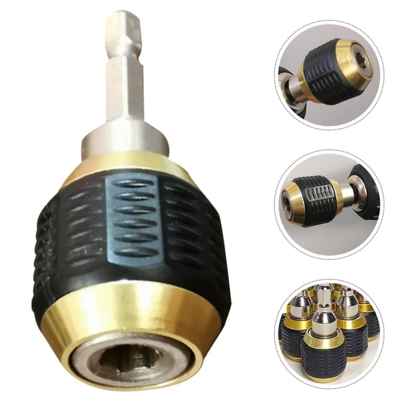 QIFULL 2Pcs Metal Drill Socket Adapter Fast Change Impact Driver Adapter for Guitar