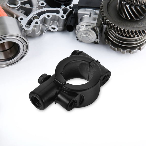 QIFULL Universal Black Motorcycle Handlebar Mirror Mount Clamp Durable Adjustable Rearview Side Mirror Bracket
