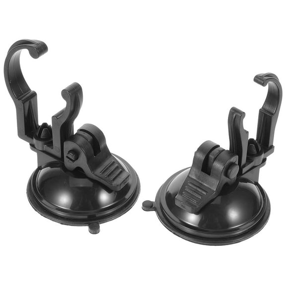 QIFULL Aquarium Light Mounting Clips, Black ABS, Easy to Use, Firm and Stable, 2Pcs