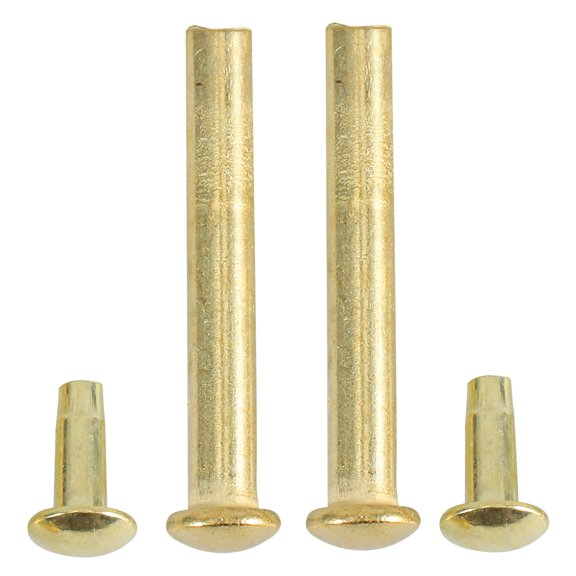 QIFULL 2 Sets Folding Fan Shaft Rivets and Nuts Stainless Steel for Repairing Folding Fans and DIY Crafting