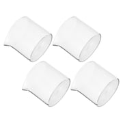 QIFULL Clear Glass Milk Container for Home Use with Guide Port Design 4Pcs