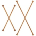 thumbnail image 1 of QIFULL Qifull Wooden Tapestry Rod Khaki for Tapestry Unique Design and Easy Install 4Pcs, 1 of 8