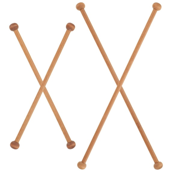 QIFULL Qifull Wooden Tapestry Rod Khaki for Tapestry Unique Design and Easy Install 4Pcs
