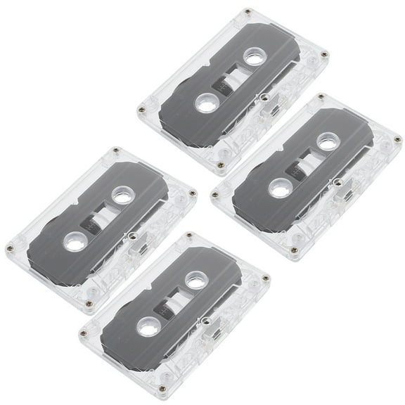 Siliaire 4Set Retro Style Blank Audio Cassettes 30-Minute Recordable Tapes for DIY Voice Blessings and Music Recording