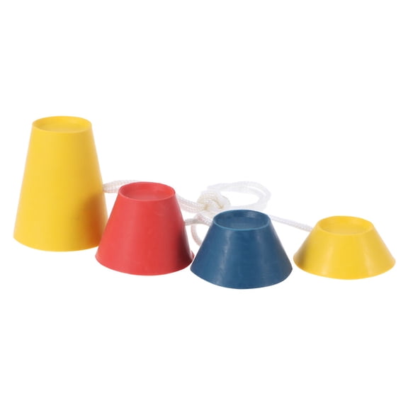 QIFULL 4Pcs Winter Rubber Golf Tees Assorted Colors Easy Use on Hard Ground