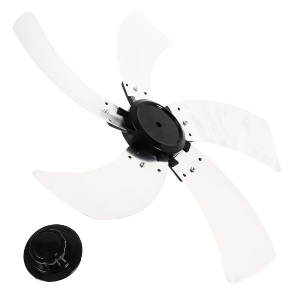 QIFULL White Metal Fan Blades Replacement for Standing Pedestal Fan Indoor Use Low Noise
