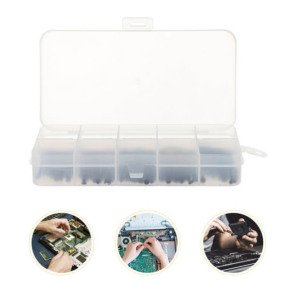 QIFULL 1Set Black Stainless Steel Flat Head Type Screws Durable Electronic Product Fittings