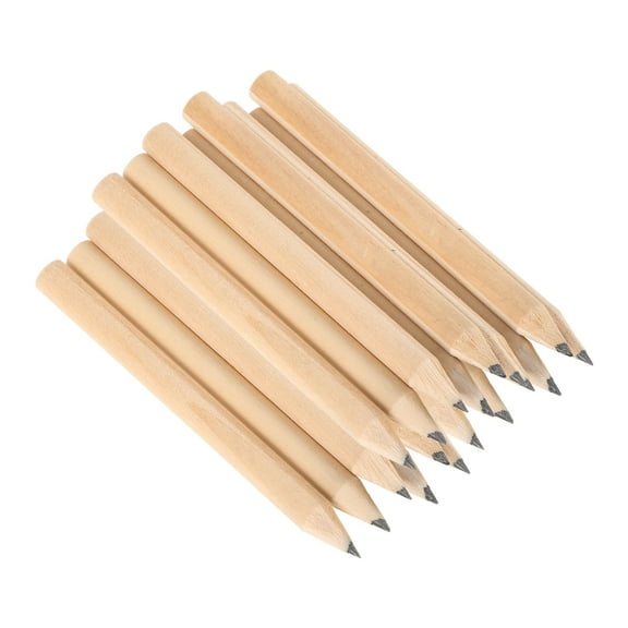 QIFULL 50Pcs Golf Pencils Bulk Wood Light Yellow Short Design for Writing