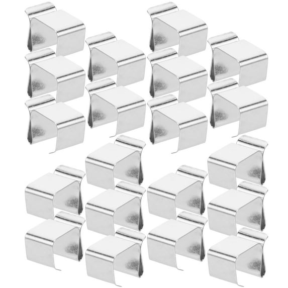 QIFULL Outside String Lights Hooks Light Clips Silver Manganese Steel 50Pcs