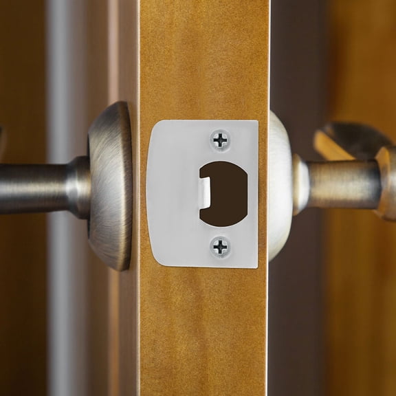 QIFULL 6Pcs Heavy Duty Steel Door Latch Plates for Sliding and Screen Doors