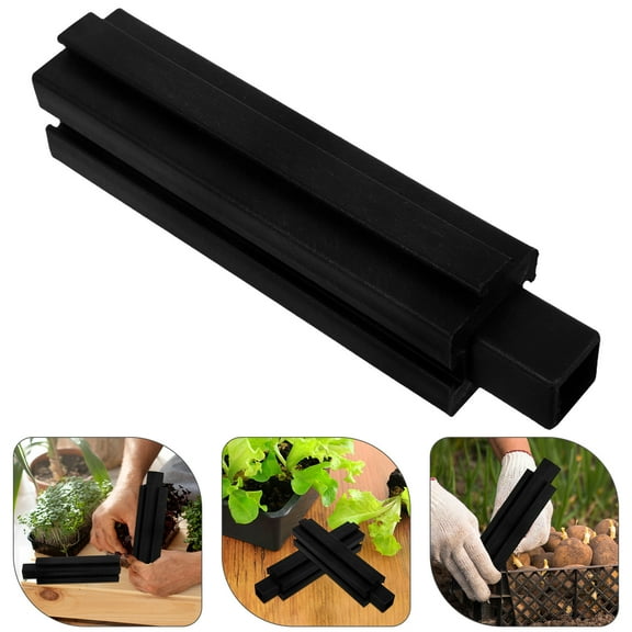 QIFULL 8Pcs Plastic Planter Box Risers Elevated Garden Bed Legs Easy Install for Outdoor Use