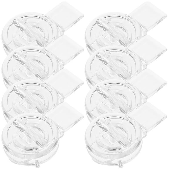 QIFULL 8Pcs Transparent Lock Hasp for Small Box and Storage Case