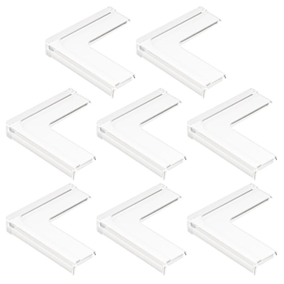 QIFULL 8Pcs Corner Covers Window Corner Protectors Silicone Transparent Injury Prevention Home Safety