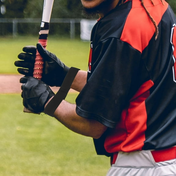 QIFULL Baseball Swing Trainer Black Elastic Band for Sports Use to Enhance Batting Technique