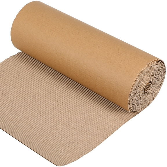 QIFULL Single Face Corrugated Cardboard Roll for Cushioning and Shipping