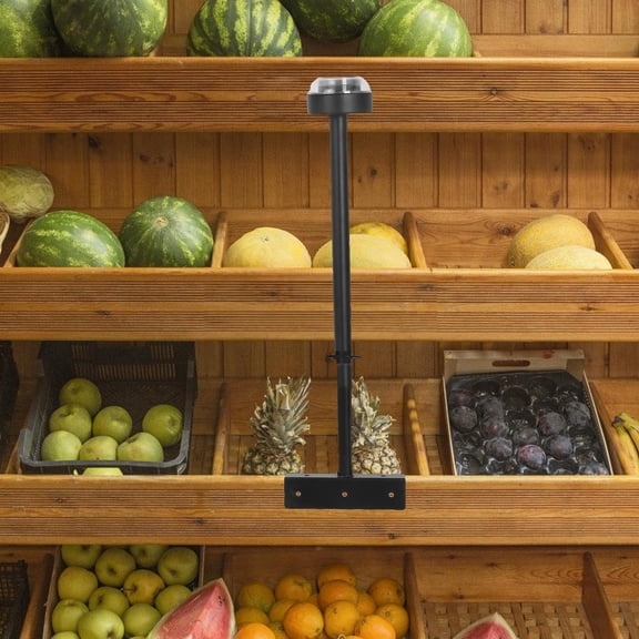 QIFULL Plastic Shopping Bag Holder with Stainless Steel Stand for Supermarket Grocery Bag Organizer Black